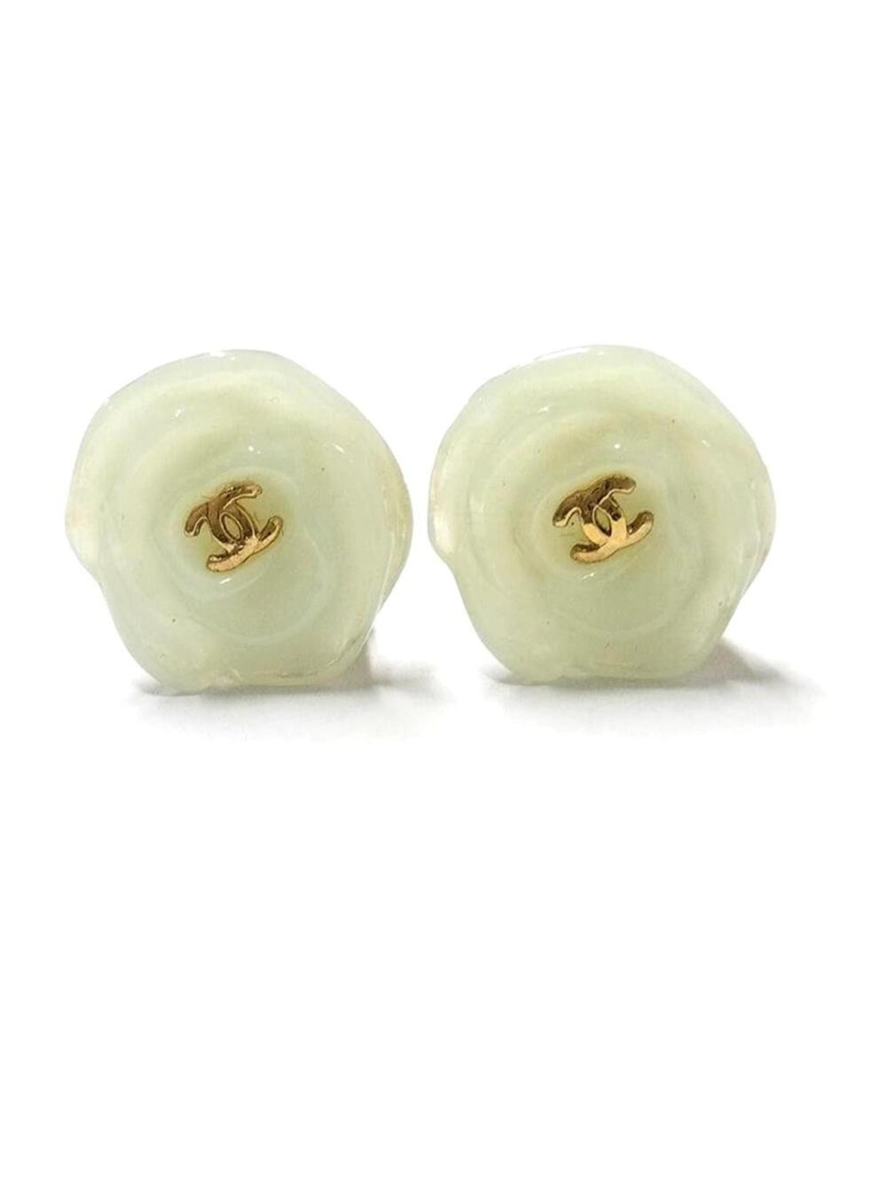 Chanel Cc Logo Clip-On Earrings Gold- #357893C48B